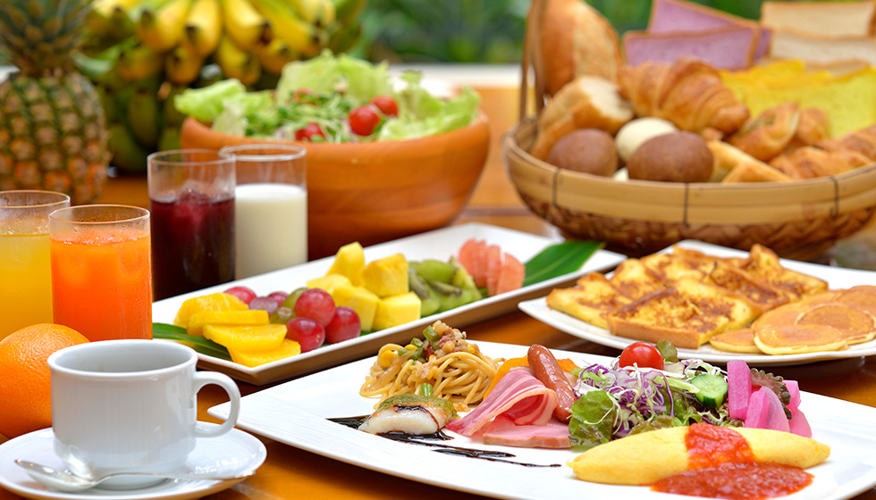 sample of breakfast table