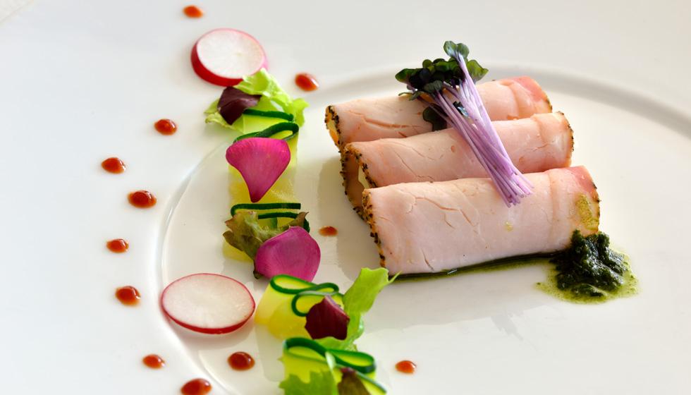 Plate of Fine Dining: pork