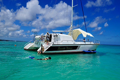 boat in the ocean