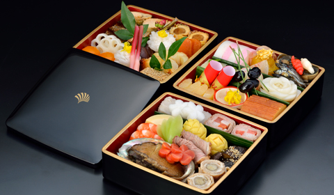 お重に入れられたおせち料理
