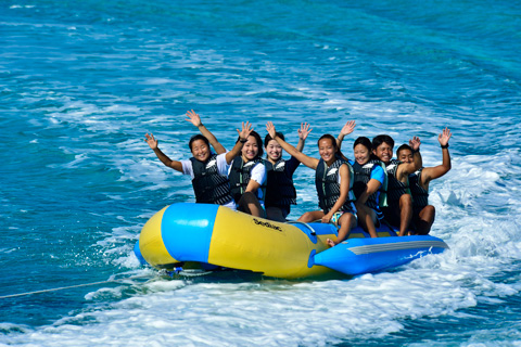people waving hands on a dragon boat