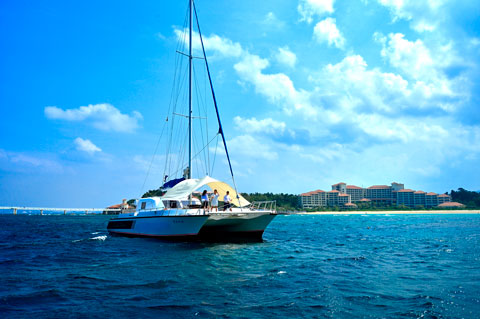 boat in the ocean